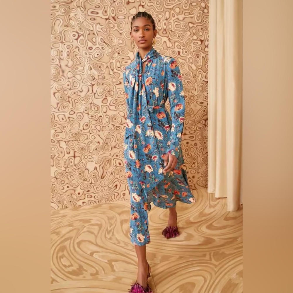 Ulla Johnson Silk Anisa Dress Bluette